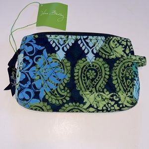 Vera Bradley Caribbean Sea Small Cosmetic Bag New